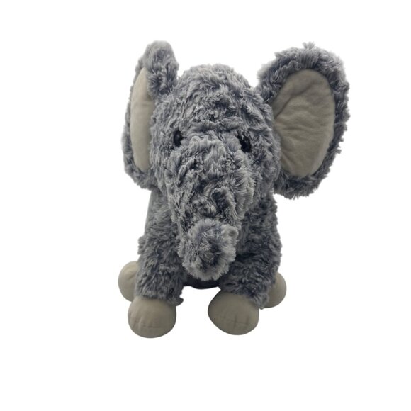 Plush Gray Elephant Stuffed Animal Polyester Fiber Soft Toy Ages 3+ Surface Wash - Picture 3 of 7